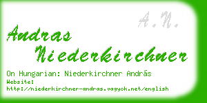 andras niederkirchner business card